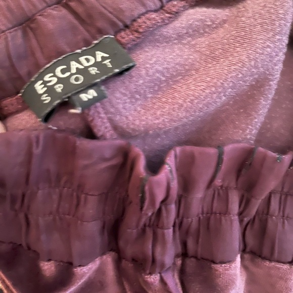 Escada Sport Velvet Sweatsuit jacket and pant- Medium PTP 20inch - Picture 16 of 16